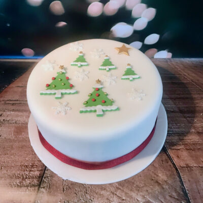 Christmas Tree Cake Topper Set