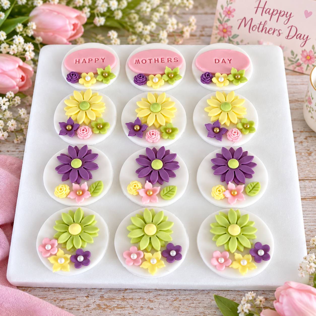 Mothers Day Edible Cupcake Toppers - Image 2